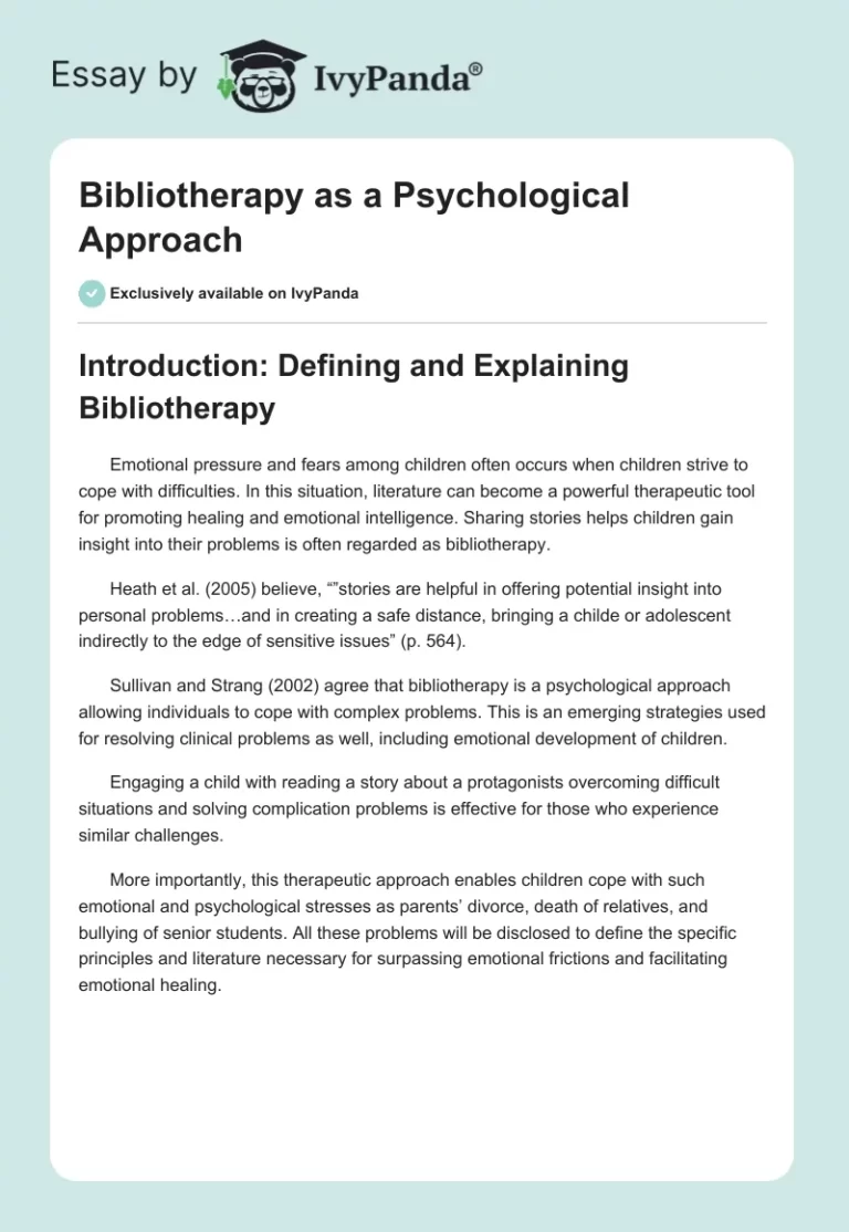Using Bibliotherapy to Address Behavioral Challenges in Children