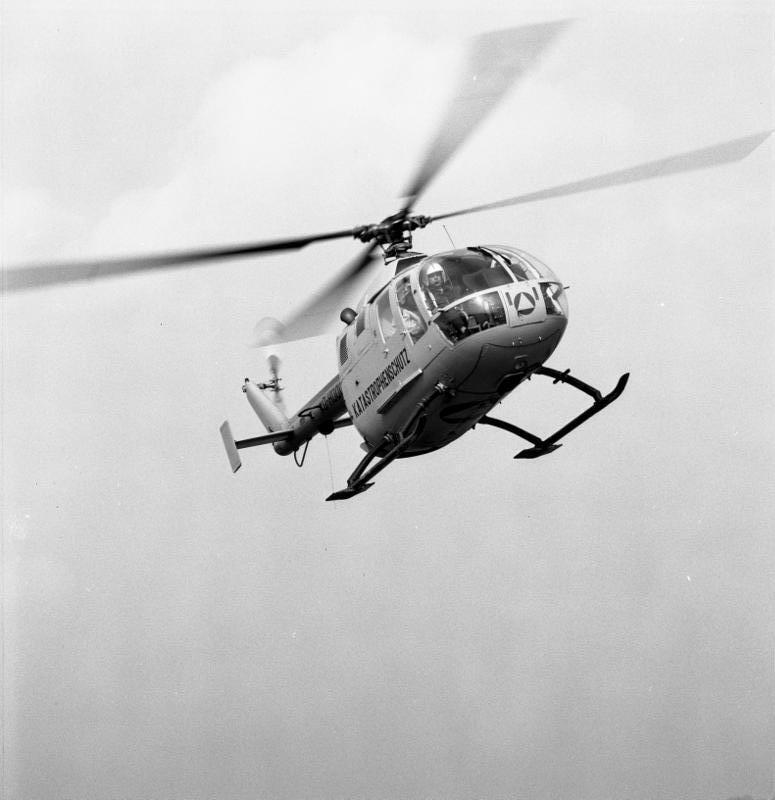 Zivilschutz, Hubschrauber MBB Bo 105