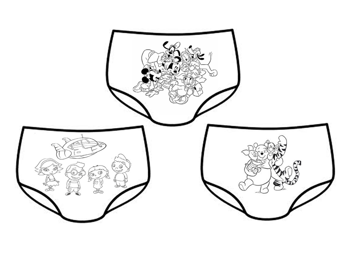CC BY-NC-ND 4.0 image/jpeg Resolution: 1200x900, File size: 202Kb, Potty training pants, Coloring Page